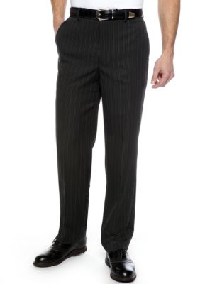 Greg Norman Collection Pinstripe Flat Front Pants