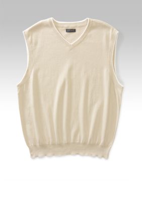 Saddlebred&trade; Cotton Jersey Sweater Vest