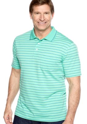 Saddlebred Big & Tall Stripe Jersey Pocket Polo