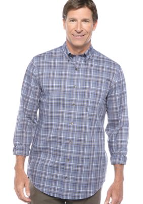 Saddlebred&reg; Big & Tall Wrinkle Free Plaid Woven