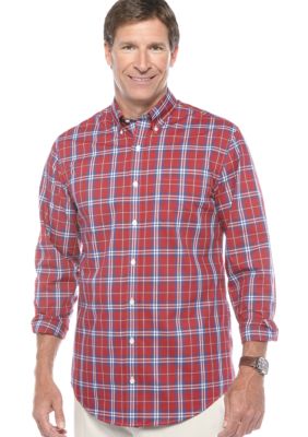 Saddlebred&reg; Big & Tall Wrinkle Free Plaid Woven