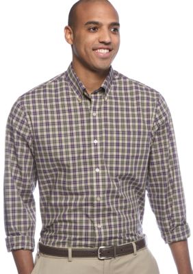 Saddlebred Big & Tall Wrinkle Free Plaid Woven