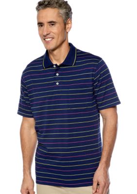 Saddlebred&reg; Stripe Jersey Pocket Polo