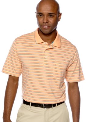 Saddlebred Stripe Jersey Pocket Polo