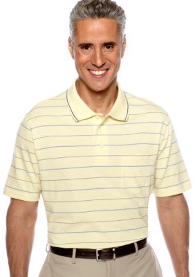 Saddlebred Stripe Jersey Pocket Polo