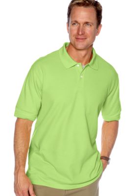 Saddlebred&reg; Solid Pique Polo Shirt