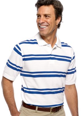 Saddlebred Stripe Pique Polo