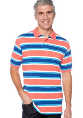 Saddlebred Stripe Pique Polo
