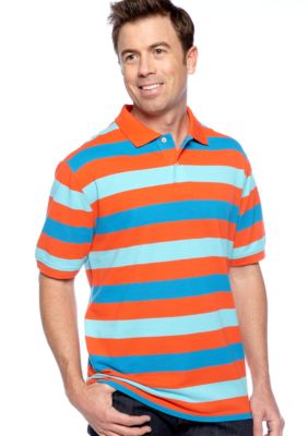Saddlebred Stripe Pique Polo