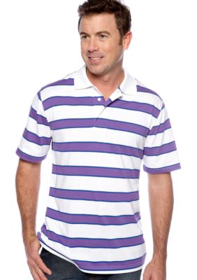 Saddlebred&reg; Stripe Jersey Polo