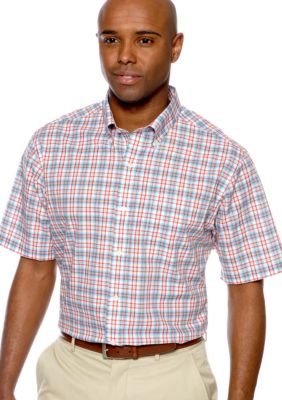 Saddlebred Wrinkle Free Plaid Woven Shirt
