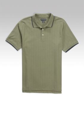 Saddlebred&trade; Short Sleeve Tipped Collar Polo