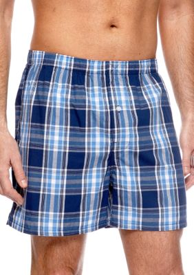 Saddlebred Plaid Woven Boxers