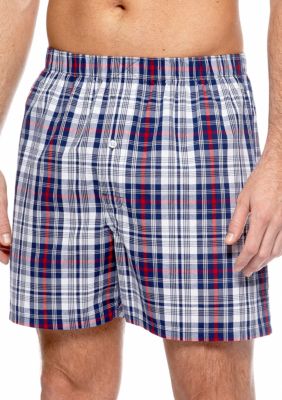 Saddlebred Plaid Woven Boxers