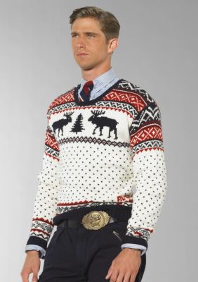 Polo Ralph Lauren Cotton/Cashmere Reindeer Sweater