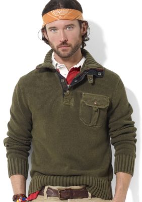 Polo Ralph Lauren Combed Cotton Mockneck Pullover