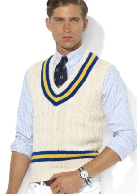 Polo Ralph Lauren Cotton-Blend Cricket Cable Vest