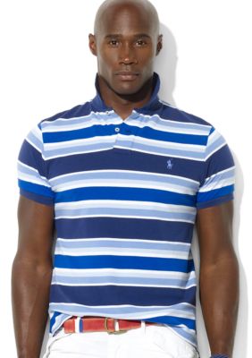 Polo Ralph Lauren Big & Tall Classic-Fit Multi-Stripe Cotton Mesh Polo