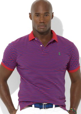 Polo Ralph Lauren Classic-Fit Striped Mesh Polo