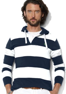Polo Ralph Lauren Striped Mesh Pullover Hoodie