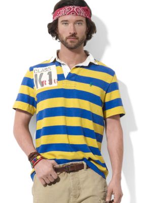 Polo Ralph Lauren Custom-Fit Striped River-Themed Rugby