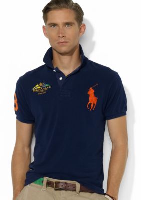 Polo Ralph Lauren Crossed-Flags Mesh Polo