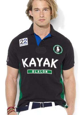Polo Ralph Lauren Custom-Fit River Slalom Mesh Polo