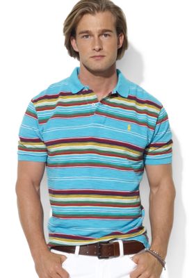 Polo Ralph Lauren Classic-Fit Multi-Striped Mesh Polo