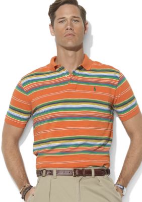 Polo Ralph Lauren Big & Tall Classic-Fit Short-Sleeved Multi-Striped Mesh Polo