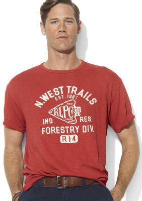 Polo Ralph Lauren Big & Tall Classic-Fit Short-Sleeved Graphic Hiking T-Shirt