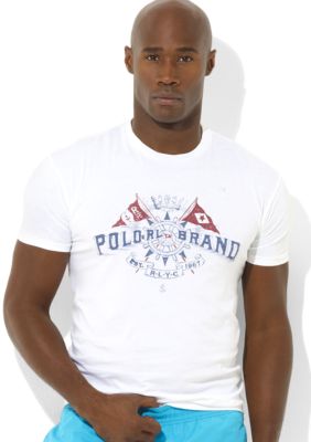 Polo Ralph Lauren Big & Tall Classic-Fit Short-Sleeved Cotton Flag Crewneck T-Shirt