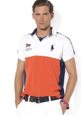 Polo Ralph Lauren Custom-Fit Color-Blocked Coastal Rescue Polo