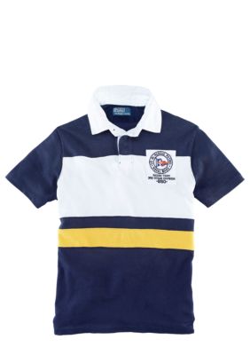 Polo Ralph Lauren Big & Tall Classic-Fit Short-Sleeved Rescue Patrol Striped Rugby