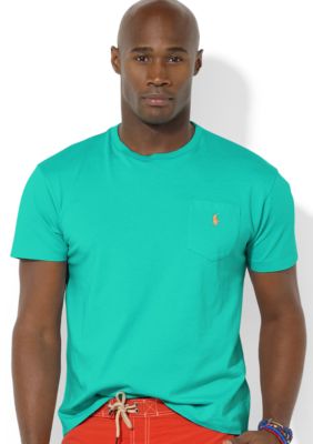 Polo Ralph Lauren Big & Tall Classic-Fit Short-Sleeved Cotton Jersey Pocket Crewneck