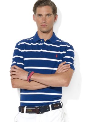 Polo Ralph Lauren Classic-Fit Striped Mesh Polo