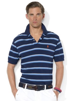 Polo Ralph Lauren Classic-Fit Multi-Striped Mesh Polo