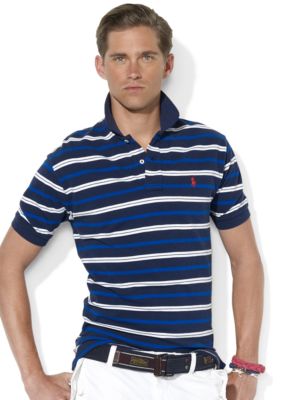 Polo Ralph Lauren Classic-Fit Multi-Striped Mesh Polo