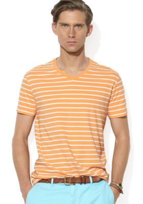 Polo Ralph Lauren Medium-Fit Striped Jersey V-Neck T-Shirt