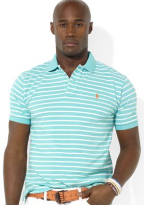 Polo Ralph Lauren Big & Tall Classic-Fit Short-Sleeved Striped Mesh Polo