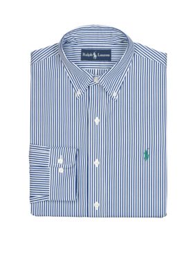 Polo Ralph Lauren Custom-Fit Striped Poplin Dress Shirt
