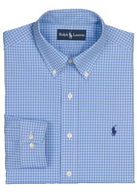 Polo Ralph Lauren Classic-Fit Tattersall Poplin Dress Shirt