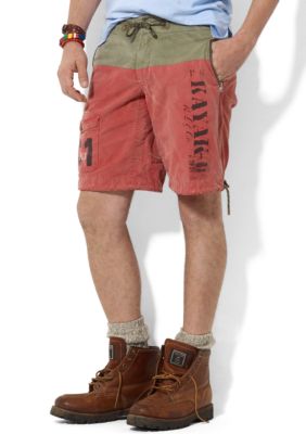 Polo Ralph Lauren Canvas Color-Blocked Bali Swim Trunks