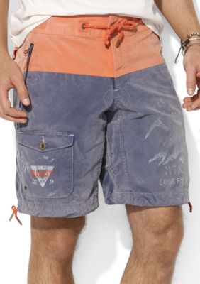 Polo Ralph Lauren Canvas Color-Blocked Bali Swim Trunks