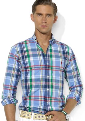 Polo Ralph Lauren Classic-Fit Plaid Poplin Shirt