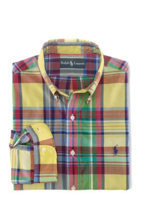 Polo Ralph Lauren Custom-Fit Plaid Poplin Shirt