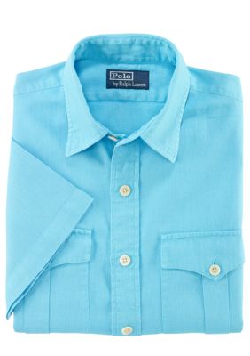 Polo Ralph Lauren Big & Tall Short-Sleeved Woven Military Safari Shirt