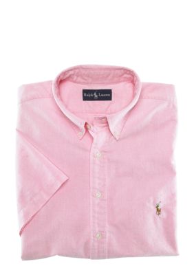 Polo Ralph Lauren Big & Tall Classic-Fit Short-Sleeved Oxford Cotton Shirt