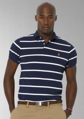 Polo Ralph Lauren Big & Tall Classic-Fit Mesh Stripes Polo