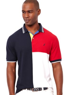 Nautica Colorblock Polo Knit