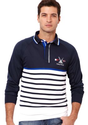 Nautica Rag Stripe Polo Knit